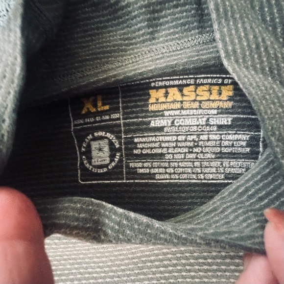 MASSIF Army Combat Shirt Digital Desert Camo Compression Size XL - Picture 12 of 13